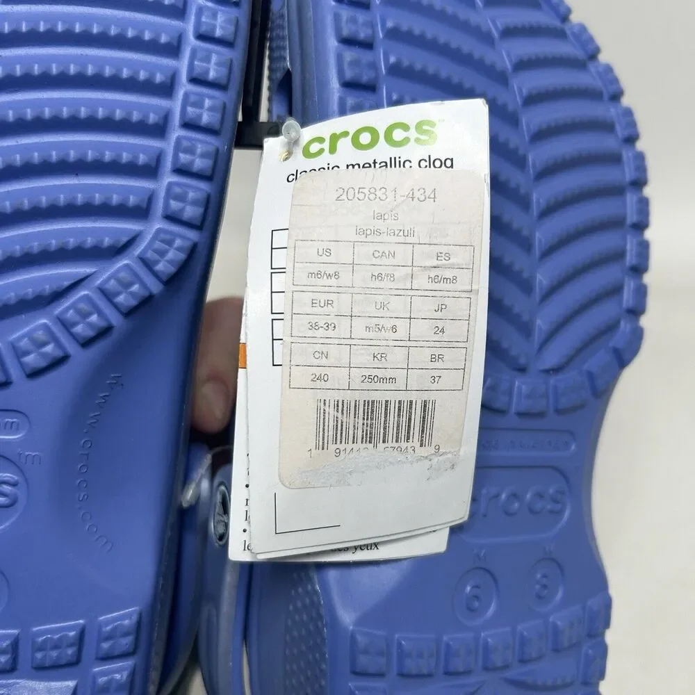Crocs Classic Clogs Metallic “Lapis Lazuli” 2024 - Picture 6 of 6